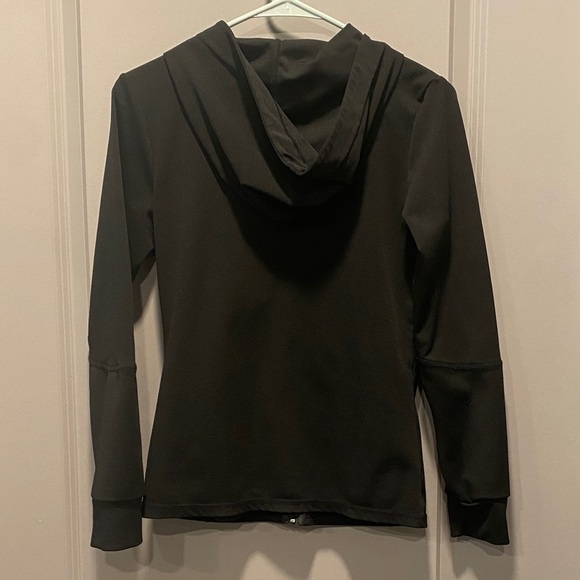 Women’s Small Black Glitter Raiders Zip-Up Jacket With Hood NFL Football Vegas - Picture 8 of 8